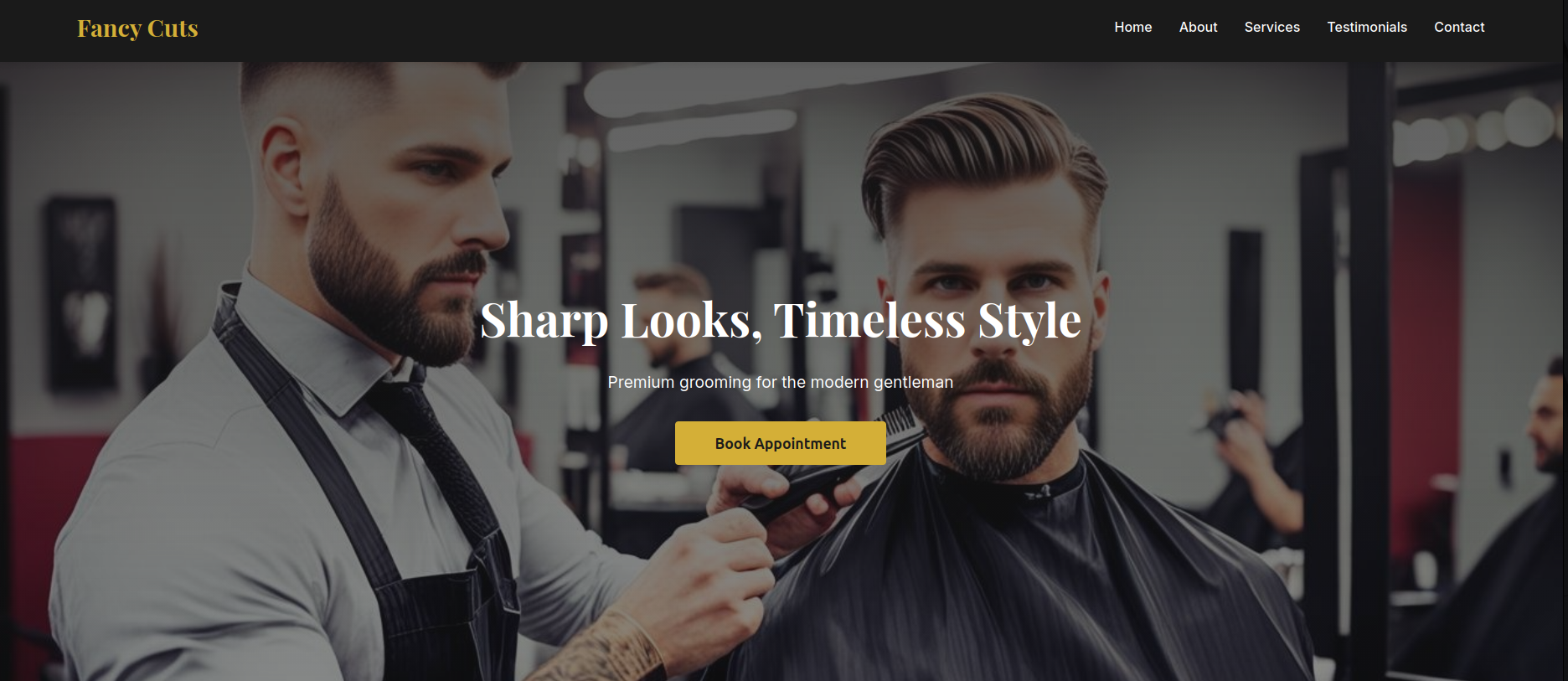 Business website template preview